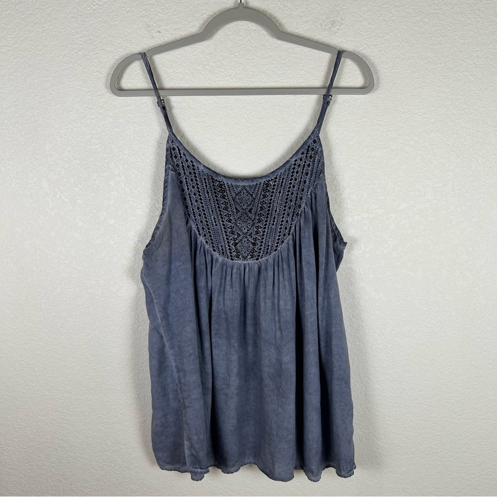 Torrid Sz 12 sleeveless embroidered rayon Boho Western camisole Whimsigoth